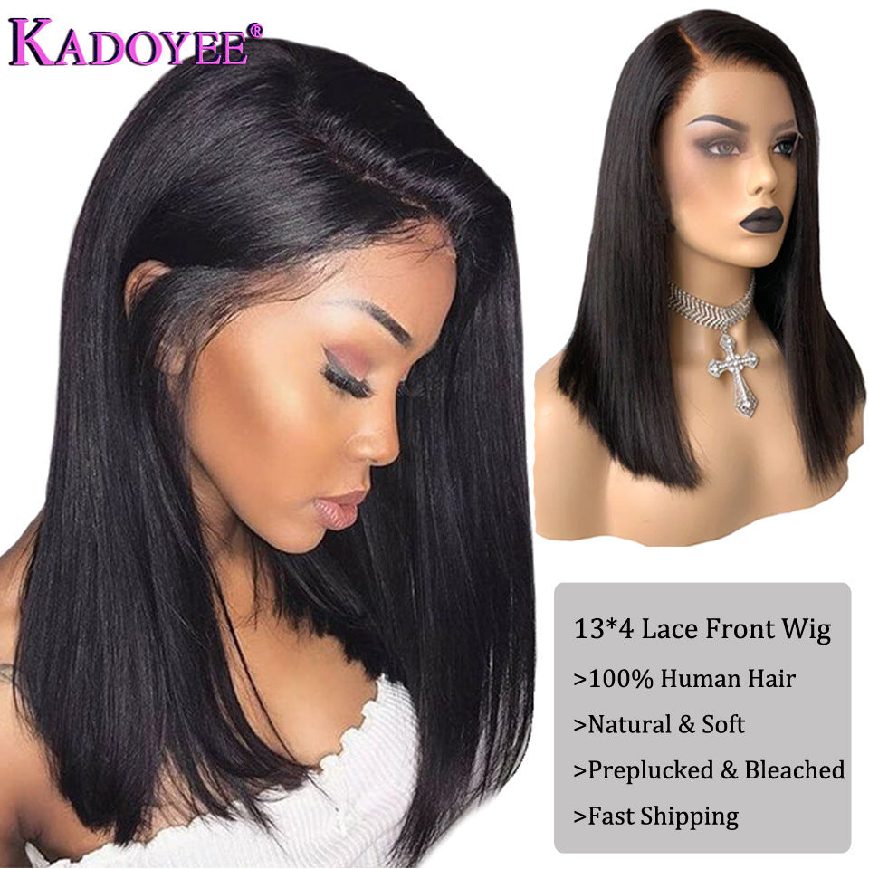 Europe, America, African Wigs, Female Human Hair Wigs, Front Lace Real Wigs Europe, America, African Wigs, Female Human Hair Wigs, Front Lace Real Wigs